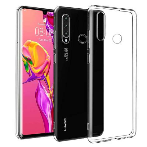 Phone Case for Huawei P30 Lite with Tempered Glass Screen 